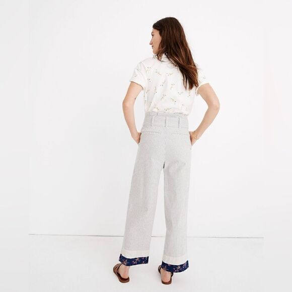 Madewell x The New Denim Project® Patchwork Paperbag Pants - Picture 3 of 13